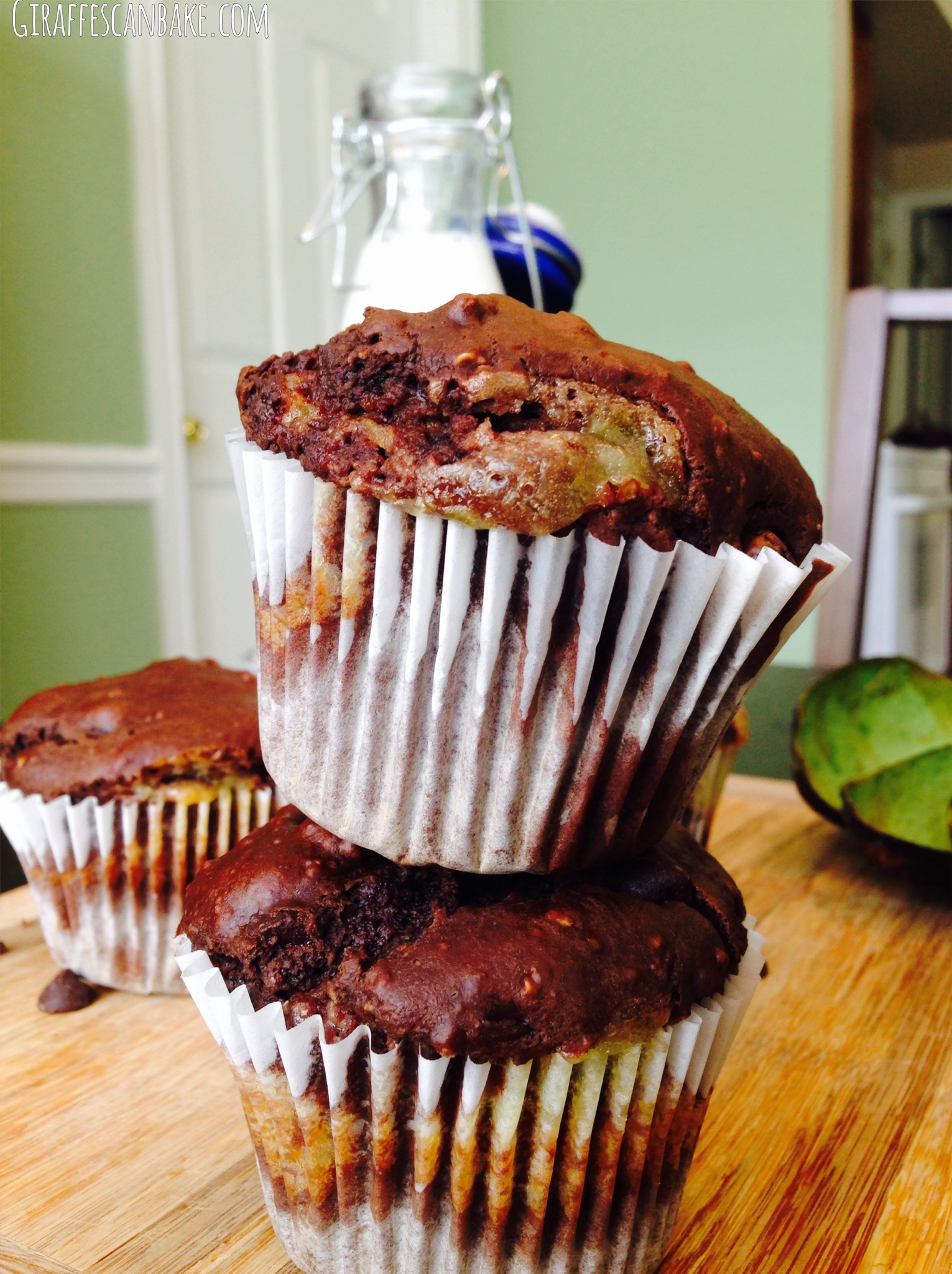 Chocolate Avocado Muffin with Lime