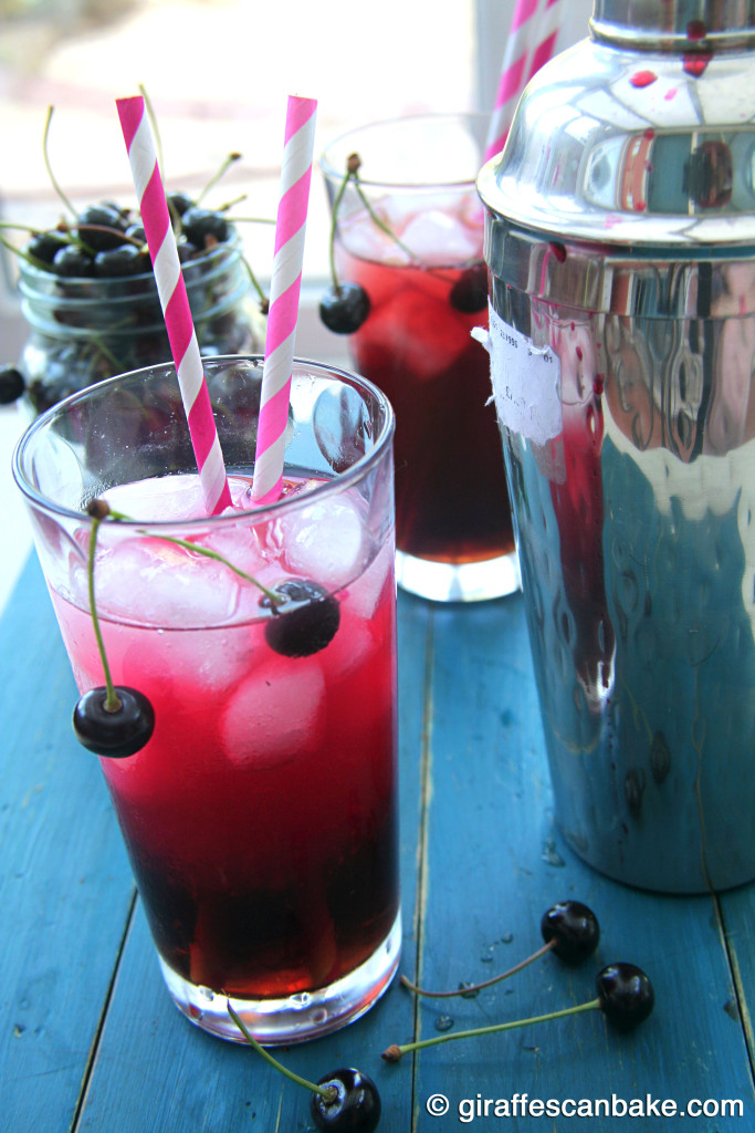 Very Cherry Long Island Iced Tea - The classic, top shelf cocktail with a new cherry twist! This delicious favourite is quick and easy to make, with fresh cherries, perfect for entertaining this summer